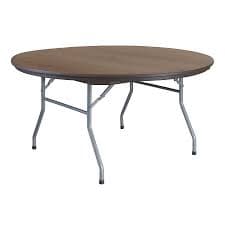 Table , 60" Round - Brown Plastic