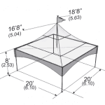 Tent, 20 x 20 Peak Marquee Tent, 20 x 20 Peak Marquee
